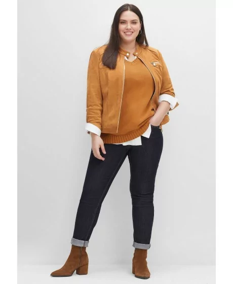 Sheego jaka no zamšādas imitācijas