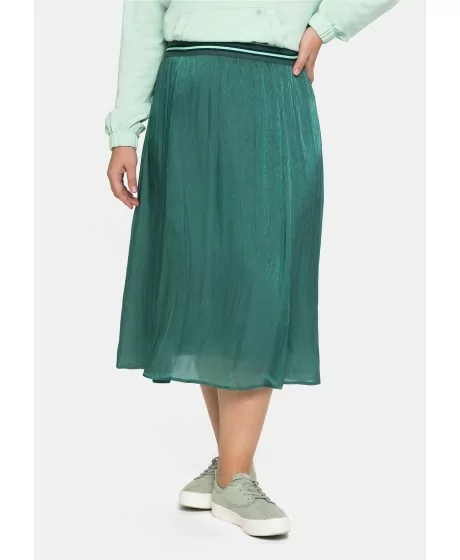 Sheego midi svārki ar elastīgu jostu