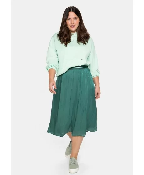 Sheego midi svārki ar elastīgu jostu