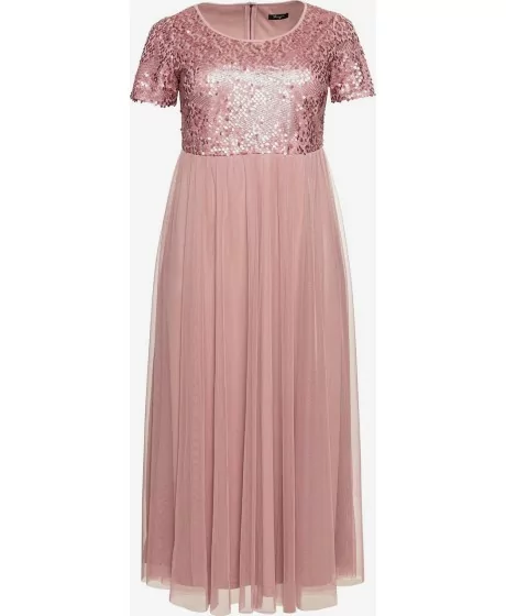 Sheego vakarkleita ar īsām piedurknēm