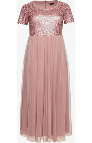 Sheego vakarkleita ar īsām piedurknēm