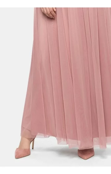 Sheego vakarkleita ar īsām piedurknēm