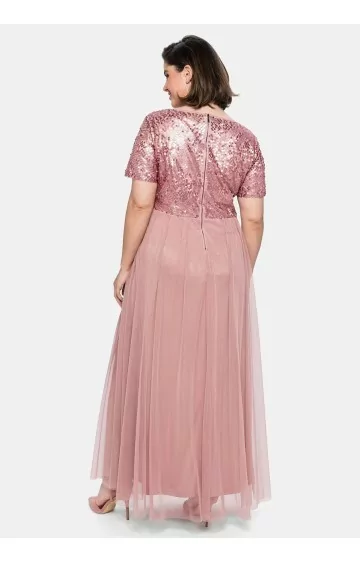 Sheego vakarkleita ar īsām piedurknēm