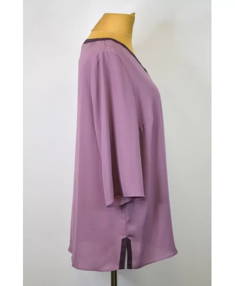 Sheego šifona tunika ar 3/4 garām piedurknēm