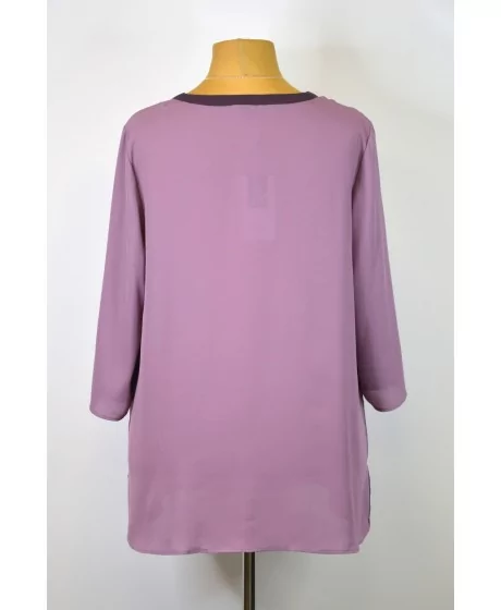 Sheego šifona tunika ar 3/4 garām piedurknēm