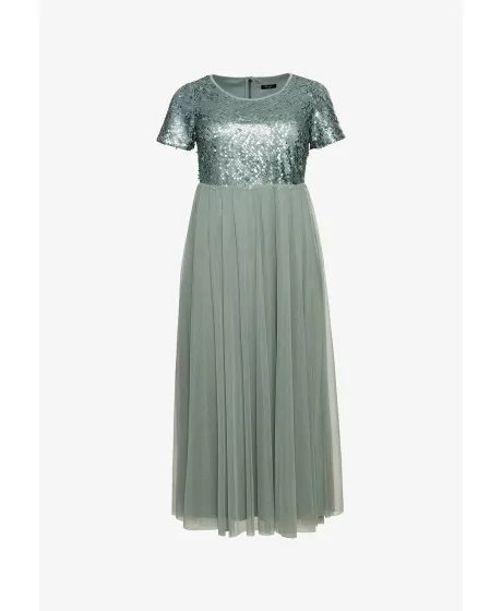 Sheego vakarkleita ar īsām piedurknēm