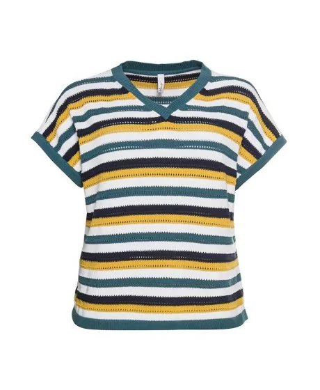 Kokvilnas džemperis bez piedurknēm Sheego