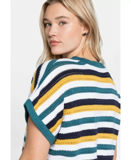 Kokvilnas džemperis bez piedurknēm Sheego