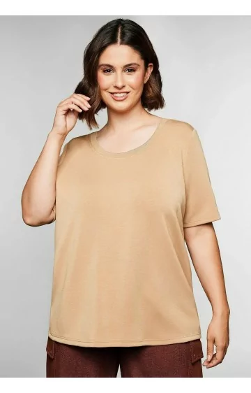 Švelnūs Sheego marškinėliai trumpomis rankovėmis