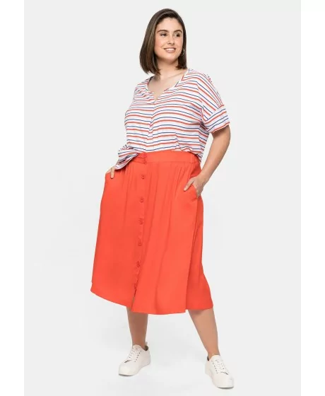 Sheego svārki ar plisēm priekšpusē