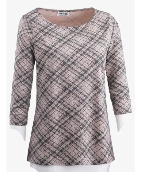 COLLECTION L trikotāžas blūze ar 3/4 garām piedurknēm