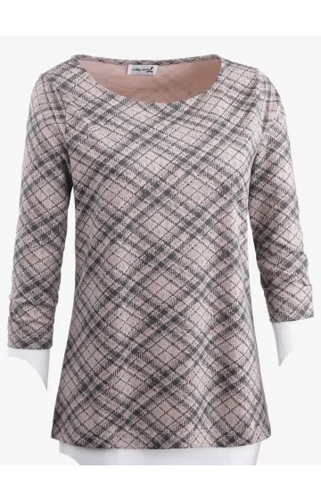 COLLECTION L trikotāžas blūze ar 3/4 garām piedurknēm