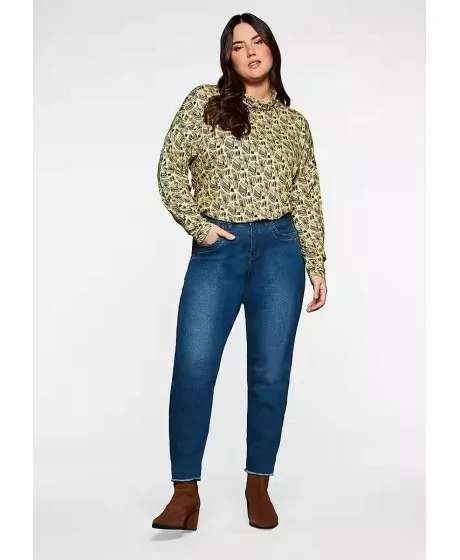 Sheego blūze ar augstu apkakli