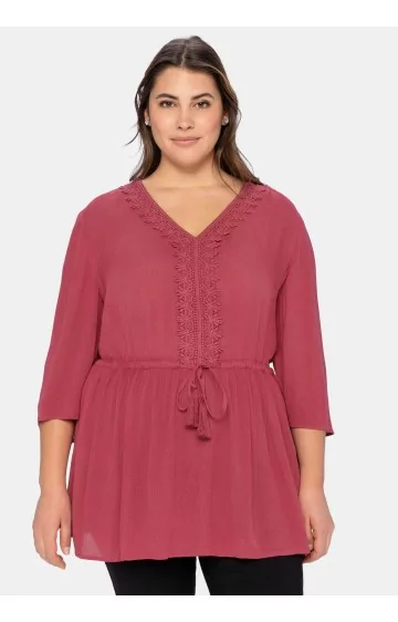 Sheego tunika ar mežģīņu rotājumu