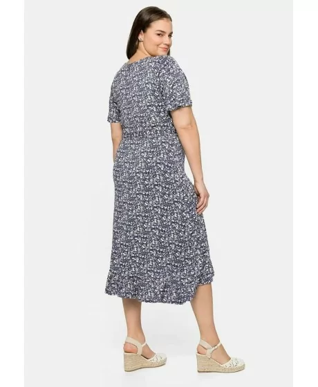 Sheego adīta kleita ar spārnotām piedurknēm