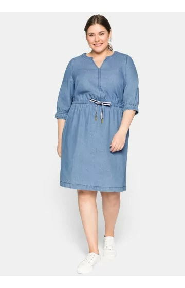 Džinsa kleita Sheego ar kabatām Džinsa kleita Sheego ar kabatām