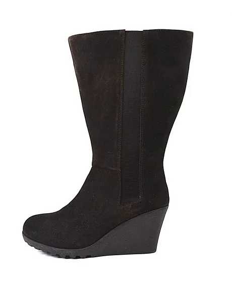 Sheego aitādas aitādas zābaki no īstas zamšādas