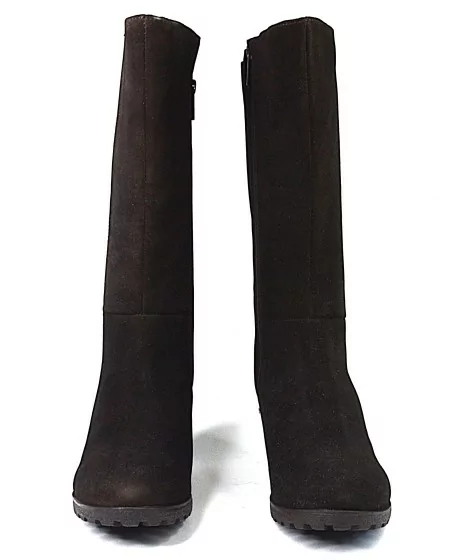 Sheego aitādas aitādas zābaki no īstas zamšādas