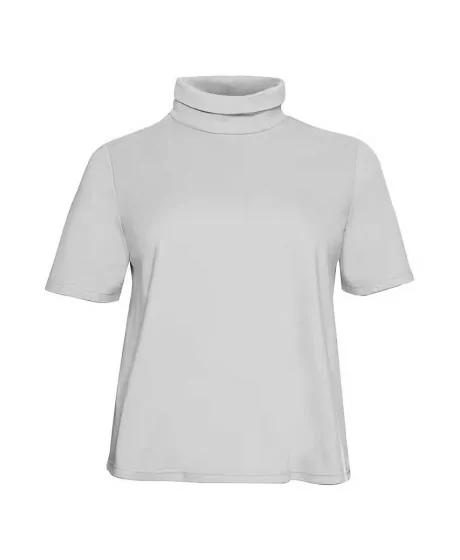 Sheego adīta blūze ar augstu apkakli