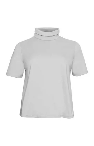 Sheego adīta blūze ar augstu apkakli