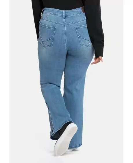 Sheego džinsi ar dekoratīvām spraugām