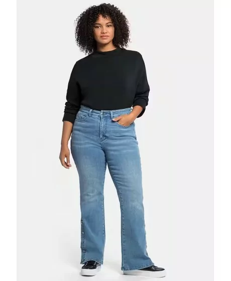 Sheego džinsi ar dekoratīvām spraugām