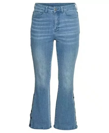 Sheego džinsi ar dekoratīvām spraugām