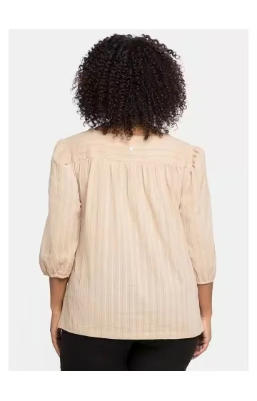 Sheego blūze ar V veida kakla izgriezumu