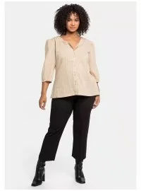 Sheego blūze ar V veida kakla izgriezumu