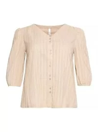 Sheego blūze ar V veida kakla izgriezumu