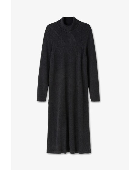 Sheego trikotāžas kleita ar kašmira audumu taisnā siluetā