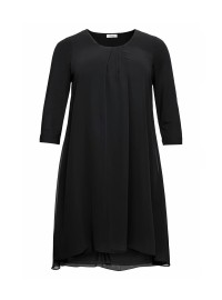 Sheego adīta kleita ar šifona augšējo slāni