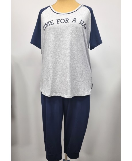 Sheego kokvilnas pidžama ar biksēm