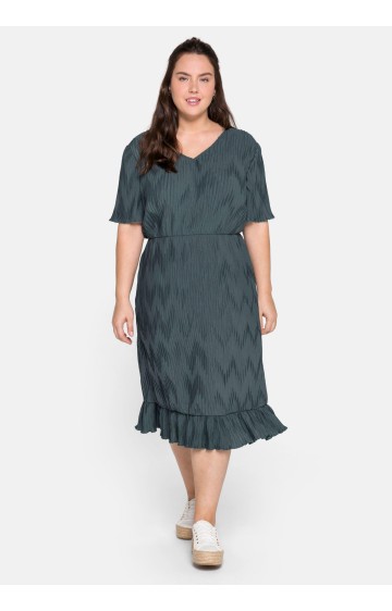 Sheego plisēta auduma kleita