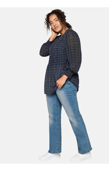 Sheego divslāņu šifona tunika