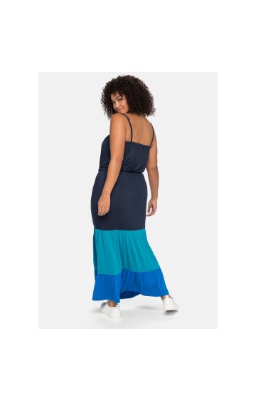 Sheego vasaras adīta kleita ar noņemamām plecu lencēm