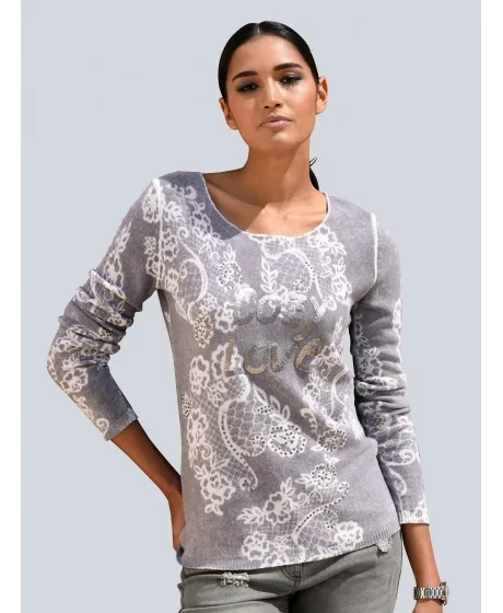 ALBA MODA kašmira džemperis-blūze