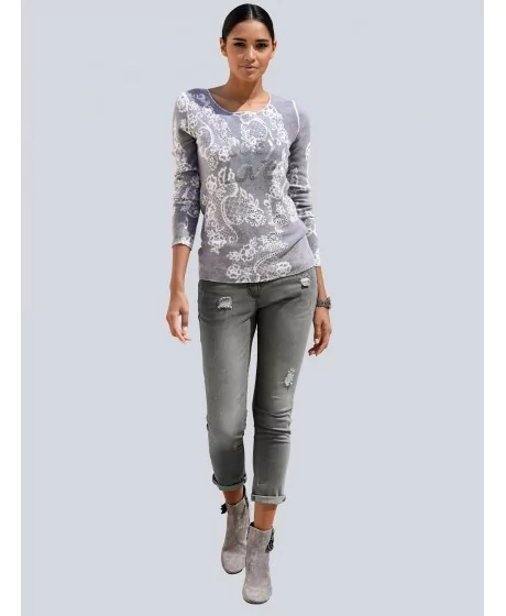 ALBA MODA kašmira džemperis-blūze