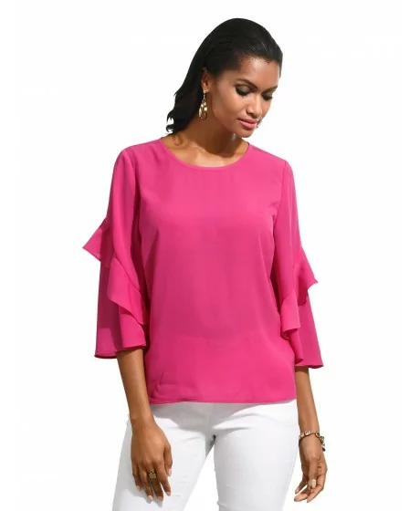 ALBA MODA blūze ar daļēji garām zvanveida piedurknēm