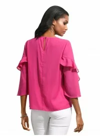 ALBA MODA blūze ar daļēji garām zvanveida piedurknēm