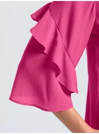 ALBA MODA blūze ar daļēji garām zvanveida piedurknēm