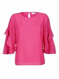 ALBA MODA blūze ar daļēji garām zvanveida piedurknēm