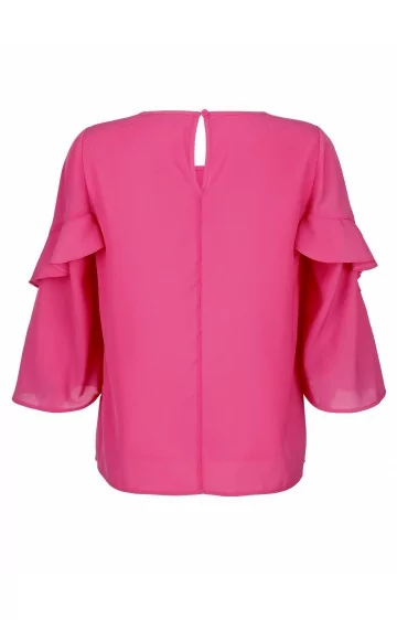 ALBA MODA blūze ar daļēji garām zvanveida piedurknēm