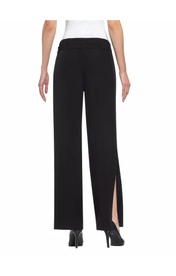 Garas, elegantas ALBA MODA bikses ar lieliem šķēlumiem