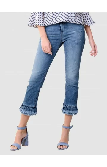 7/8 garuma tievas formas džinsi ALBA MODA