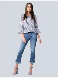 7/8 garuma tievas formas džinsi ALBA MODA