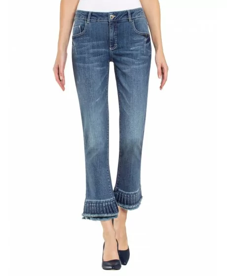 7/8 garuma tievas formas džinsi ALBA MODA