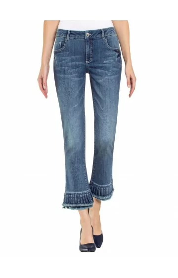 7/8 garuma tievas formas džinsi ALBA MODA