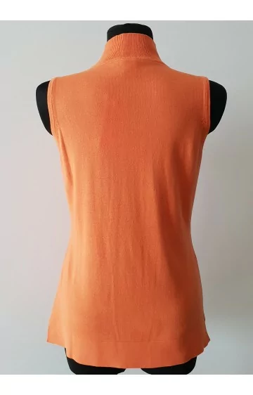 Kokvilnas blūze bez piedurknēm