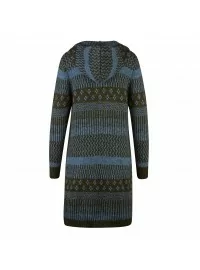 MONA žakarda adīts kardigāns ar kapuci un kabatām